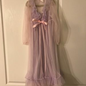 CWD KIDS BEAUTIFUL (GIRLS) NIGHTGOWN AND ROBE